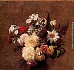 Fleurs Canvas Paintings - Bouquet de Fleurs